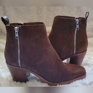Dolce Vita Brown Suede Booties